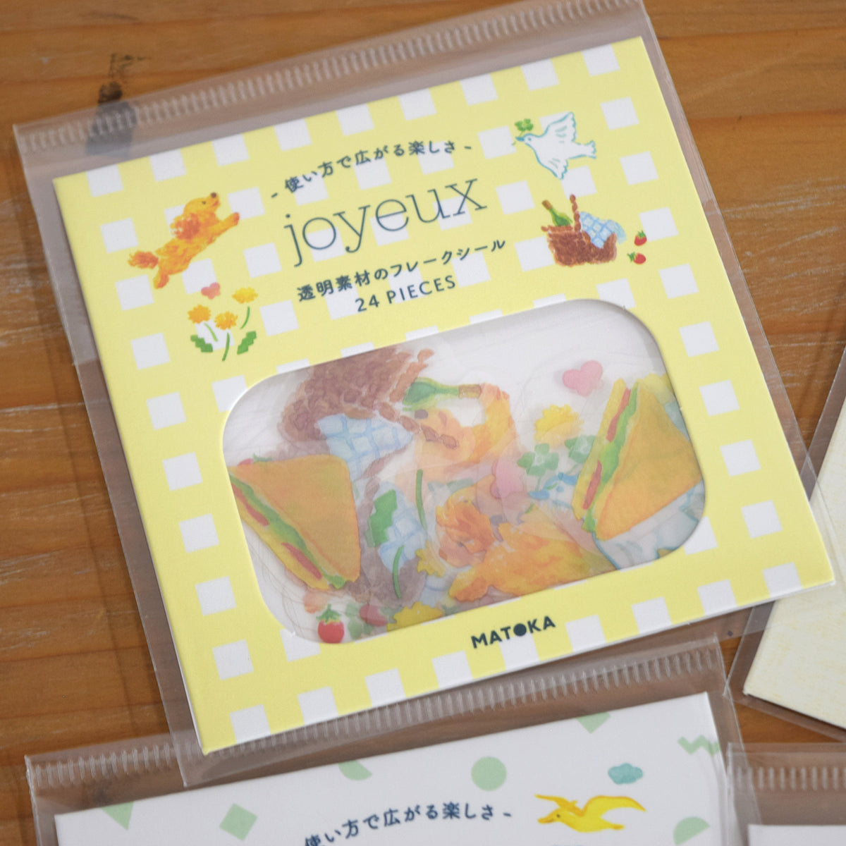 [Kokka Lifestyle] Clear Flake Stickers