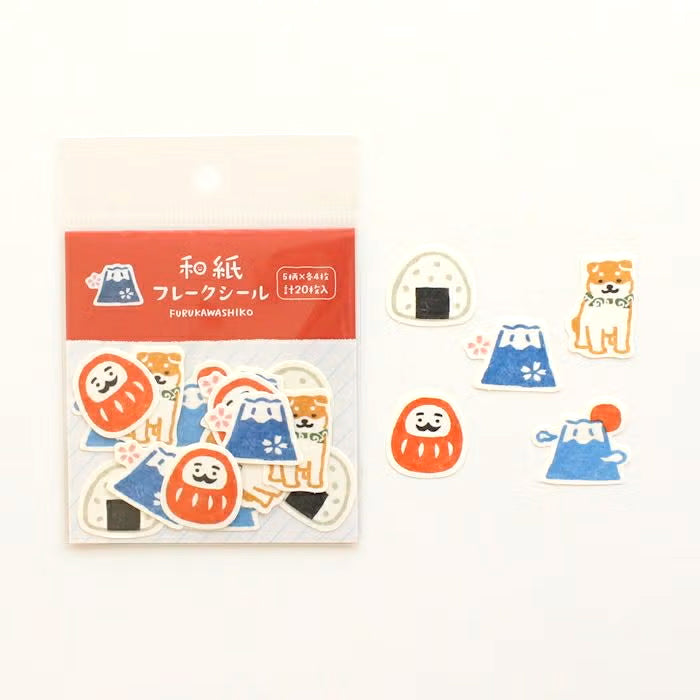 [Kokka Lifestyle] Washi Flake Stickers