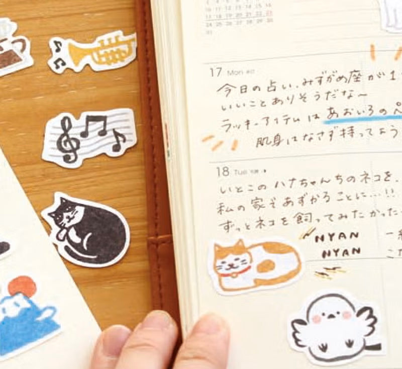 [Kokka Lifestyle] Washi Flake Stickers