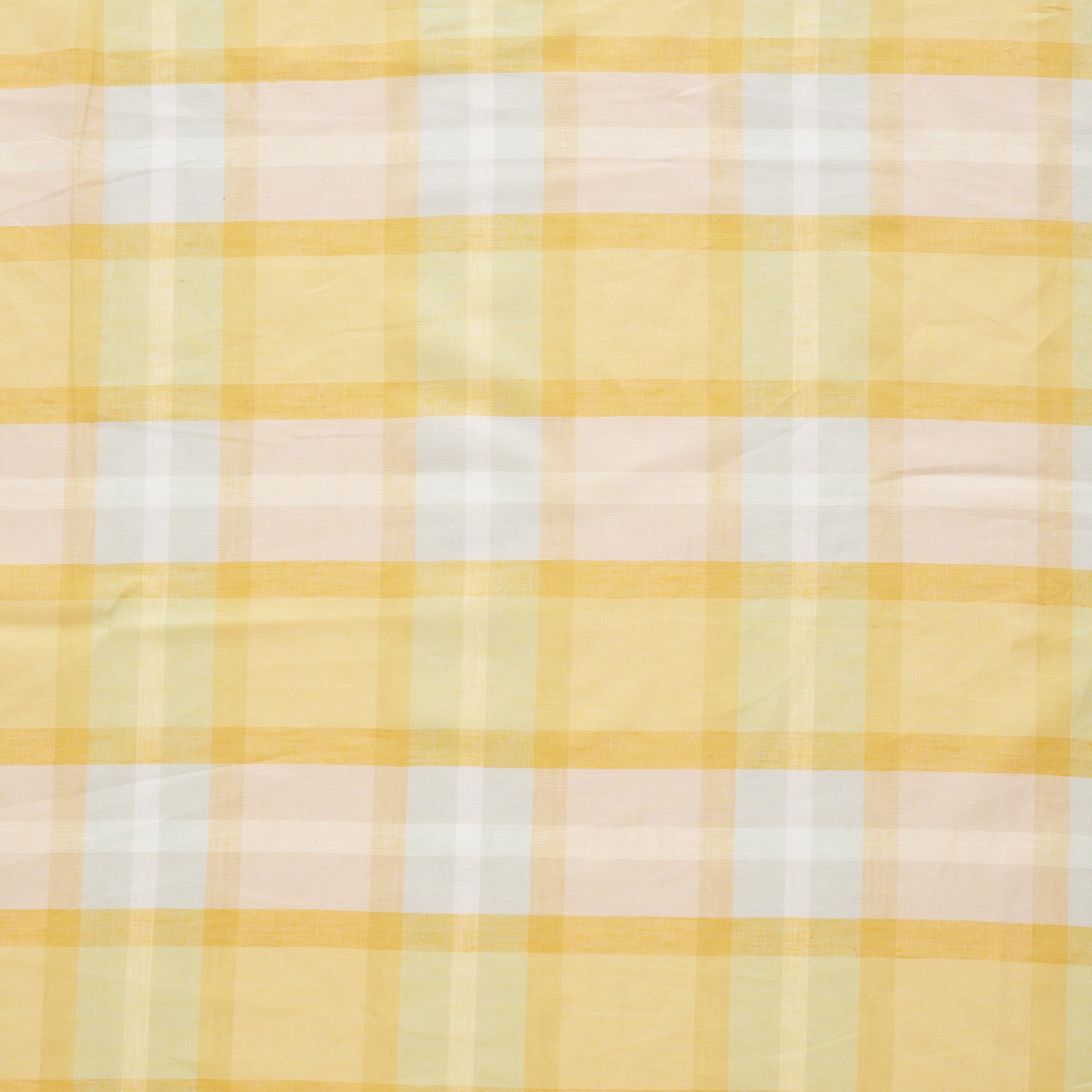 [Fabric Sample] Madras Plaid Yarn Dyed Cotton Linen Lawn