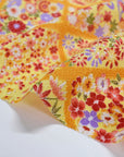 Kinsai Rayon Chirimen Fabric - Flowers [28" Width] LS-010-1