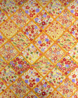 Kinsai Rayon Chirimen Fabric - Flowers [28" Width] LS-010-1