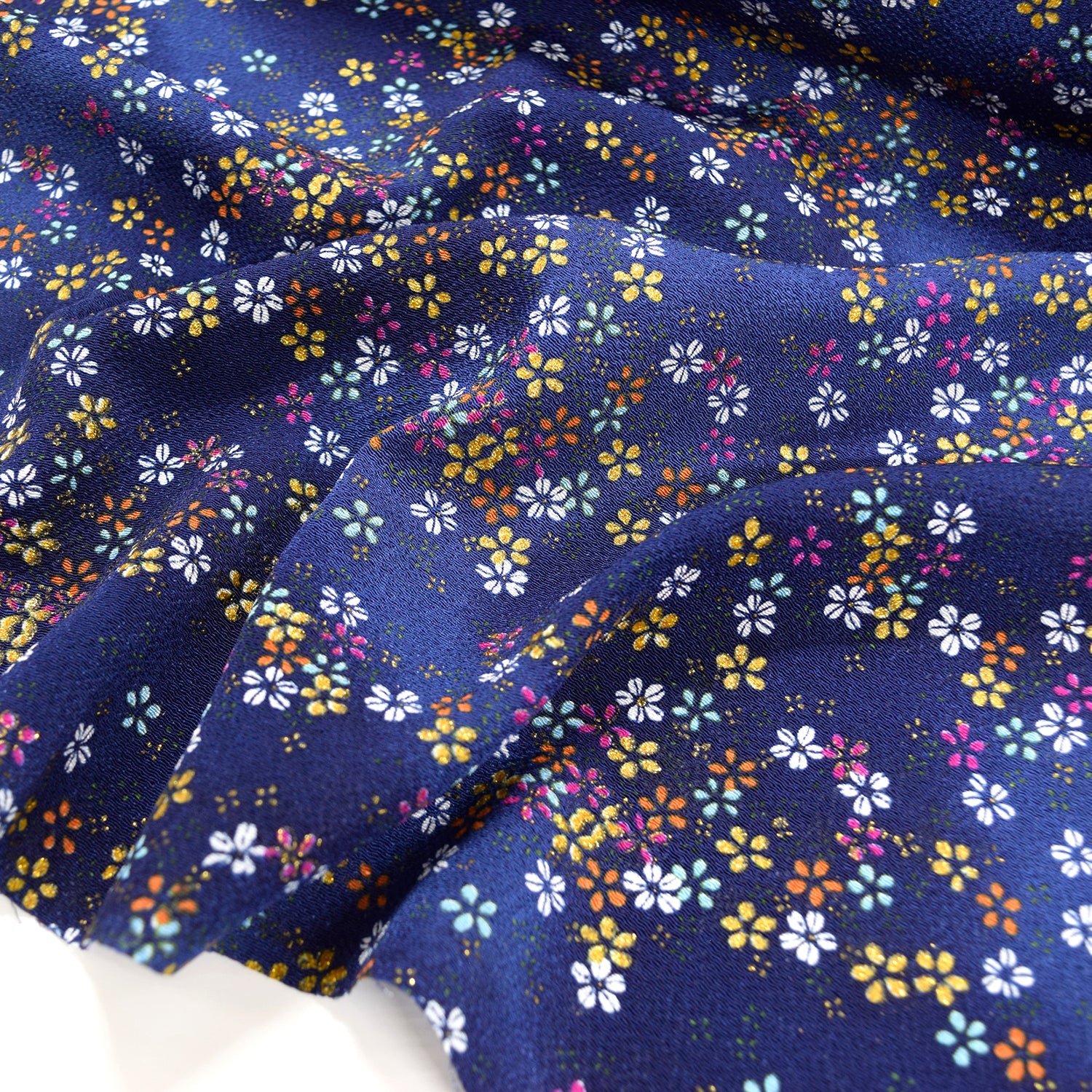 Kinsai Rayon Chirimen Fabric - Cherry Blossoms [28" Width] LS-010-1