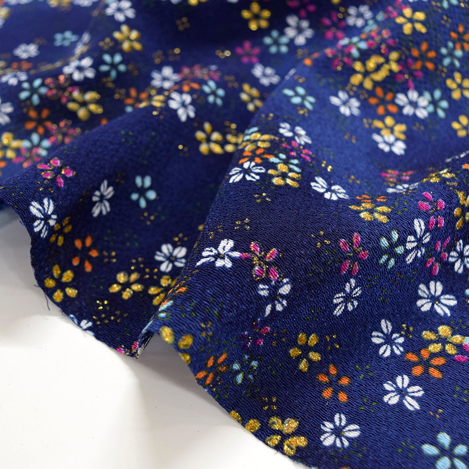 Kinsai Rayon Chirimen Fabric - Cherry Blossoms [28" Width] LS-010-1