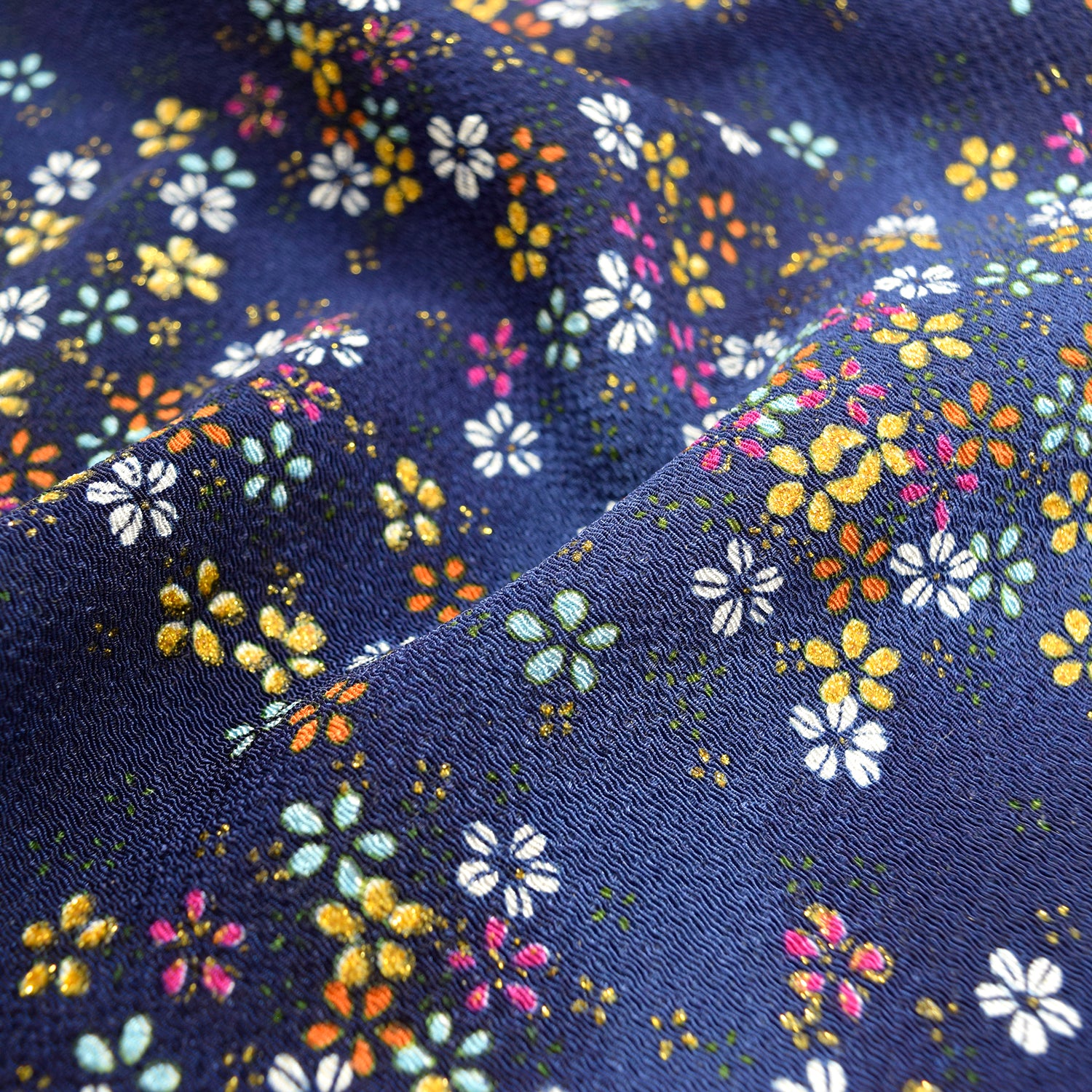 Kinsai Rayon Chirimen Fabric - Cherry Blossoms [28" Width] LS-010-1