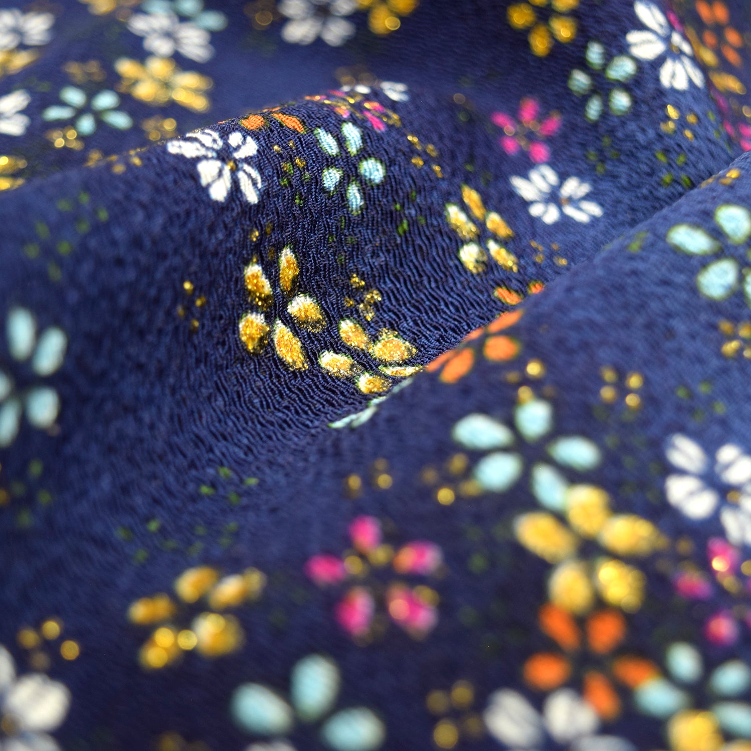 Kinsai Rayon Chirimen Fabric - Cherry Blossoms [28" Width] LS-010-1