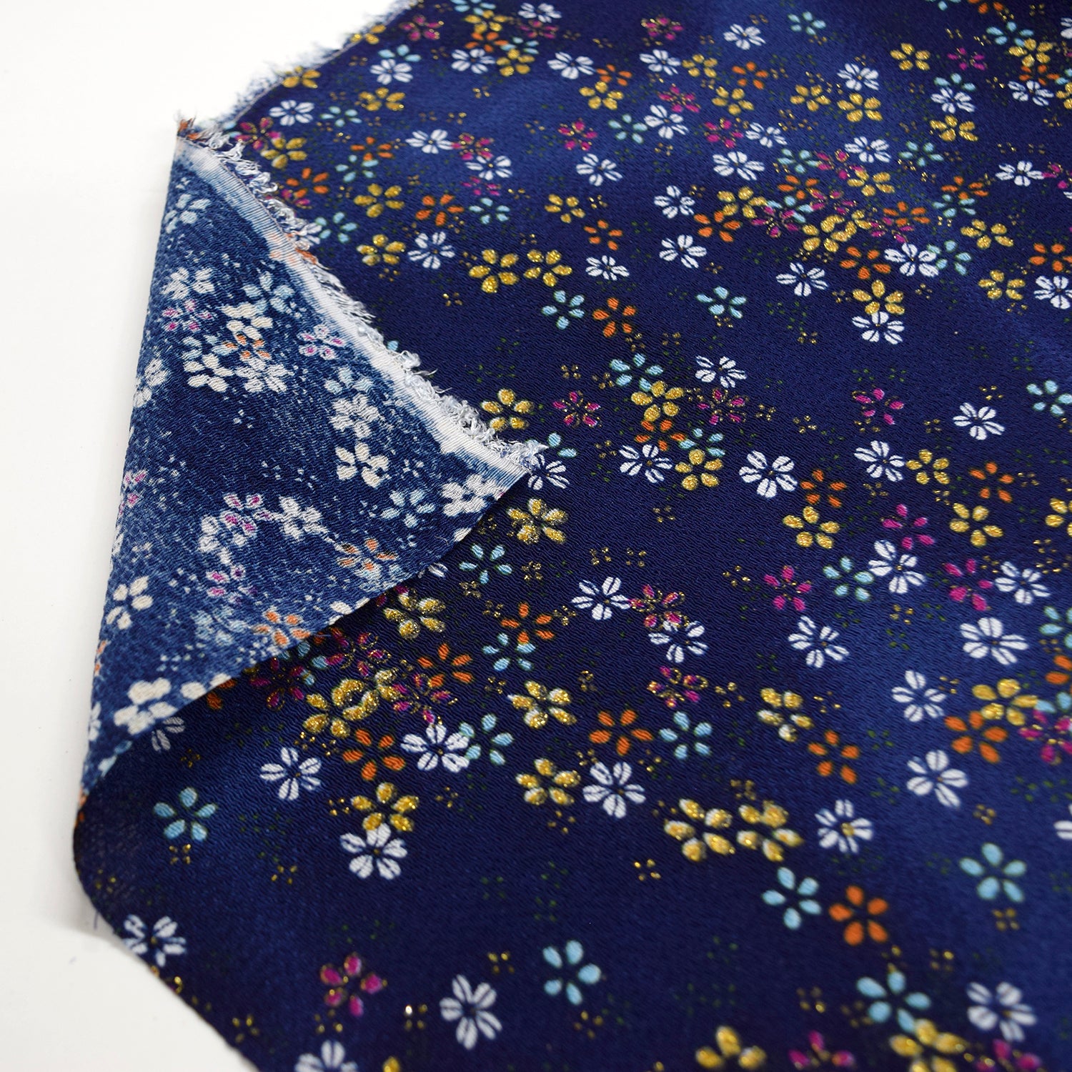 Kinsai Rayon Chirimen Fabric - Cherry Blossoms [28" Width] LS-010-1