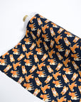 Kyo-Yuzen Rayon Chirimen Fabric - Shiba-inu [28" Width] LS-011-1
