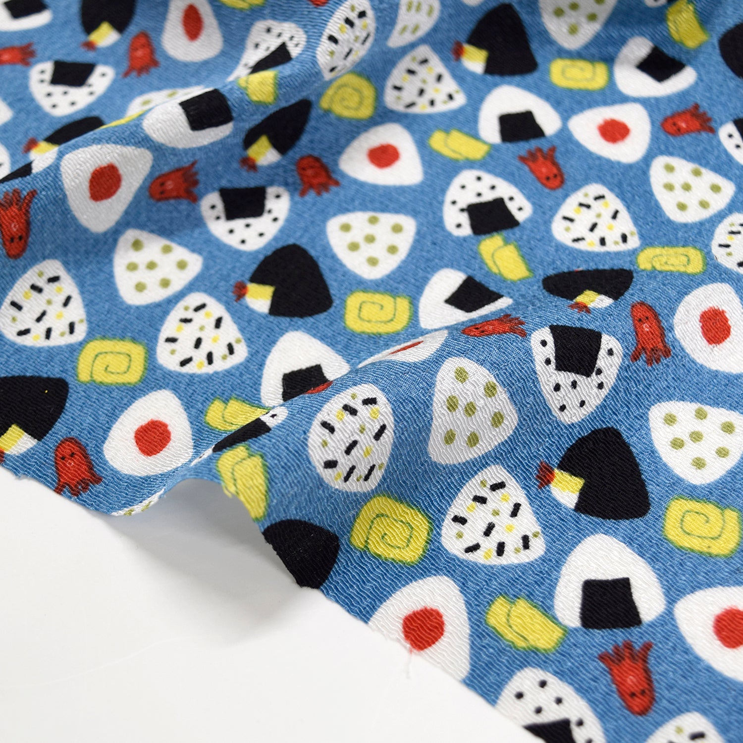 Kyo-Yuzen Rayon Chirimen Fabric - Onigiri [28" Width] LS-011-1