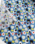 Kyo-Yuzen Rayon Chirimen Fabric - Onigiri [28" Width] LS-011-1