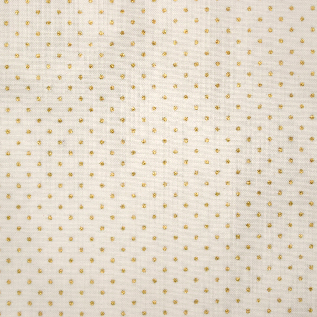 Glittery Dot Cotton Shirting - White