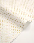 Glittery Dot Cotton Shirting - White