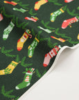 [Fabric Sample] Christmas Stocking Cotton Shirting