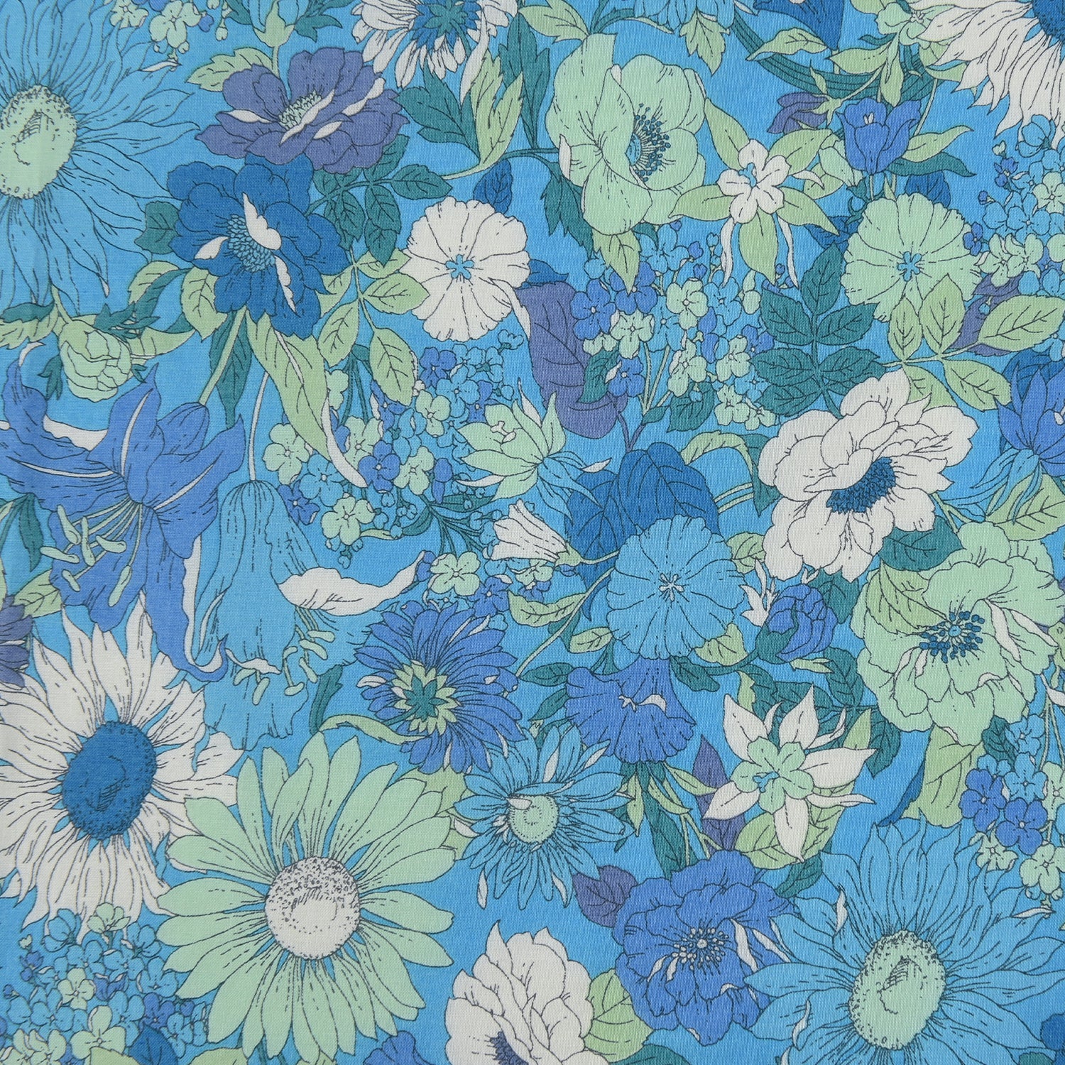 Flownny Summer Flowers Cotton Lawn | Kokka Fabrics