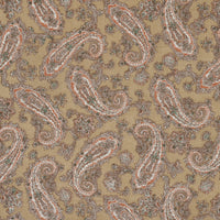 Vintage Paisley Block Print-inspired Cotton Voile