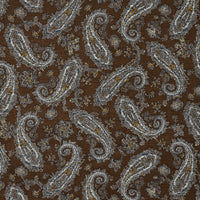 Vintage Paisley Block Print-inspired Cotton Voile