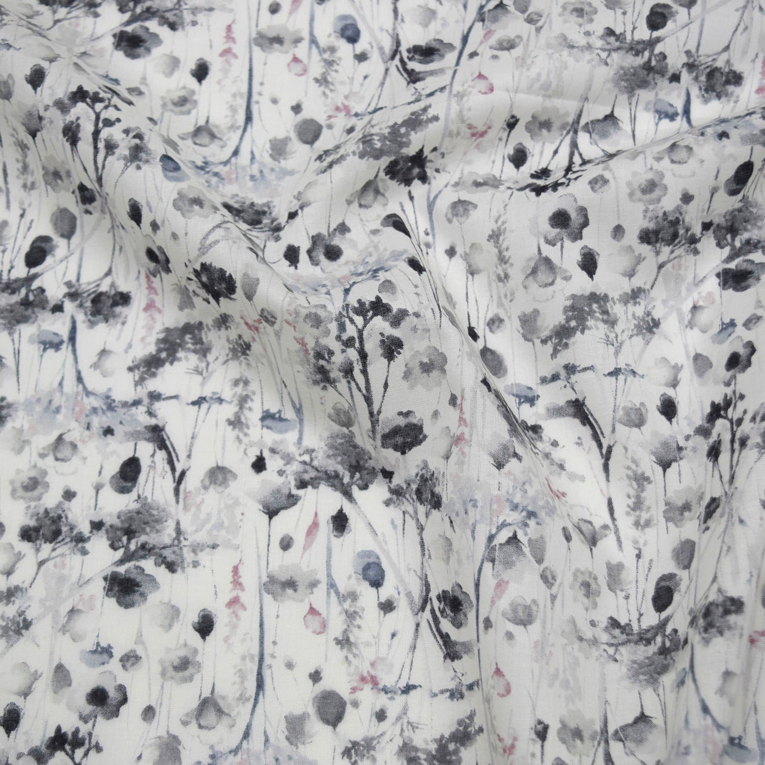 [Fabric Sample] Flownny Watercolor Style Floral Cotton Lawn NFA-1030-33