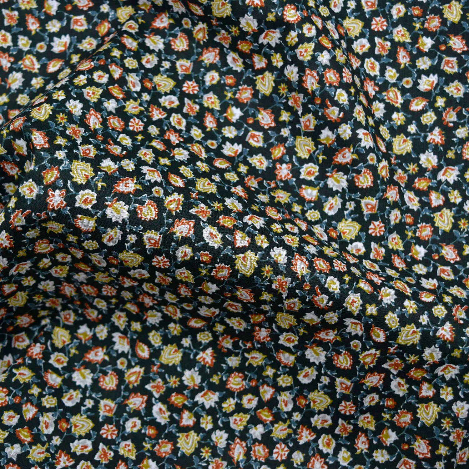 [Fabric Sample] Flownny Paisley Flower Cotton Lawn NFA-1040-42