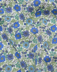 Flownny Poppy Garden Cotton Lawn - White x Blue NFA-1060-62