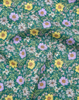 Flownny Poppy Garden Cotton Lawn - Green NFA-1060-62