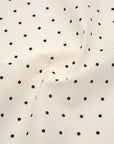 3mm Dot Cotton Lawn - White