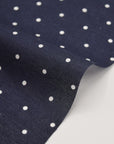 3mm Dot Cotton Lawn - Navy