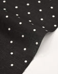 3mm Dot Cotton Lawn - Black