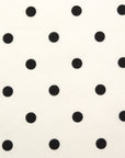 8mm Dot Cotton Lawn - White