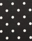 8mm Dot Cotton Lawn - Black