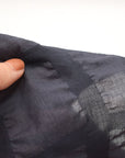 Waffle Big Square Textured Cotton Lawn - Dark Grey