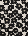 Geometric Floral Cotton Lawn - White