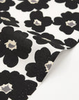 Geometric Floral Cotton Lawn - White
