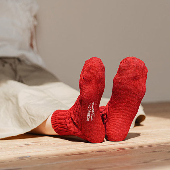 [Kokka Lifestyle] Linen Ribbed Short Socks