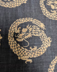 Slub Yarn Dragon Indigo-Style Print