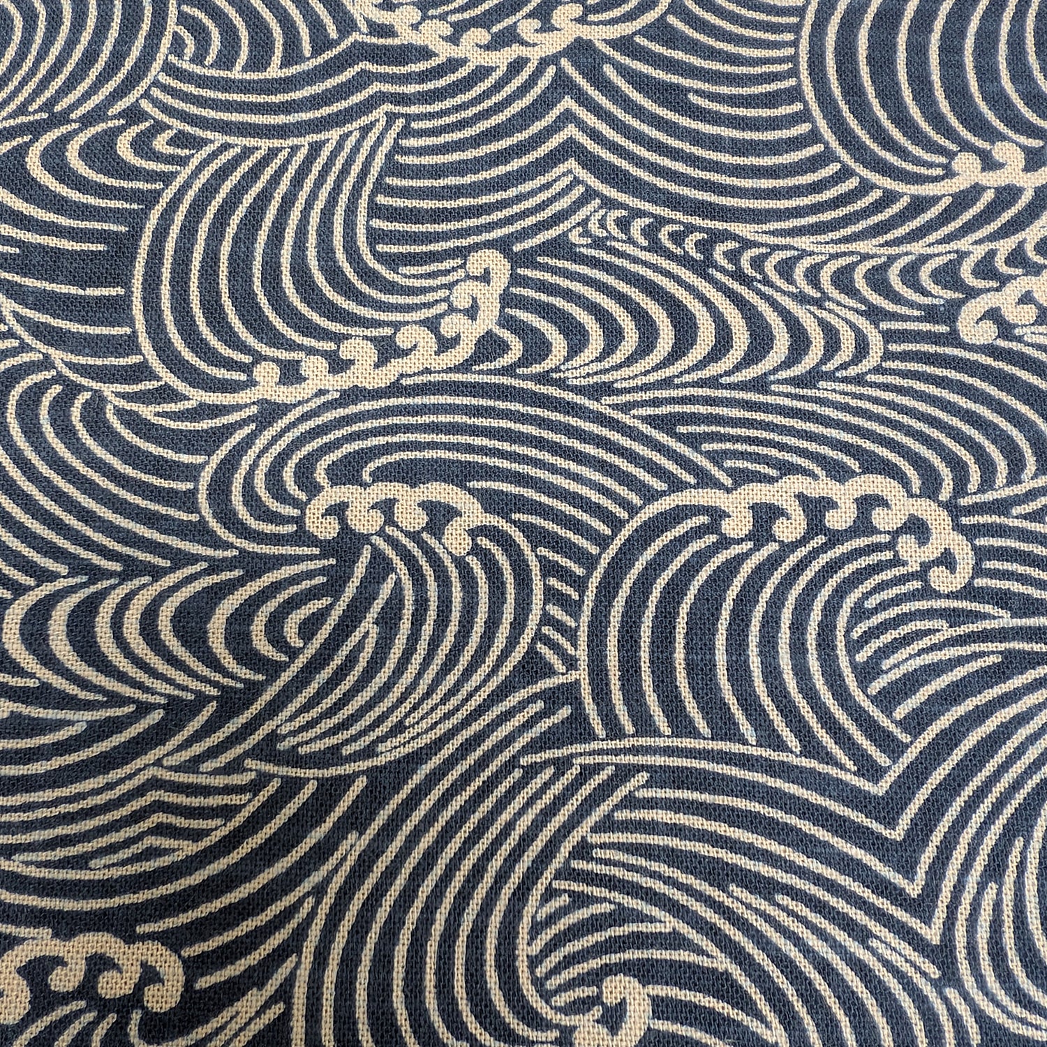 Hand-dyed Wave Pattern Cotton Slub Fabric KP-7090-130