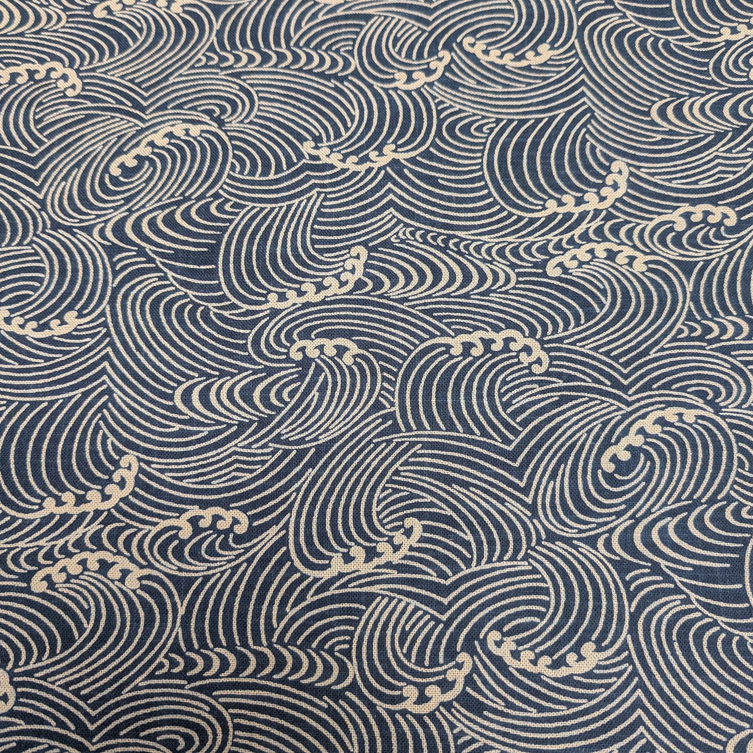 Hand-dyed Wave Pattern Cotton Slub Fabric KP-7090-130