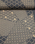 Hand-dyed Japanese Pattern Cotton Slub Fabric KP-7090-9