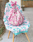 [Kokka Lifestyle] Water-repellent Leaves Prints Furoshiki - Pink