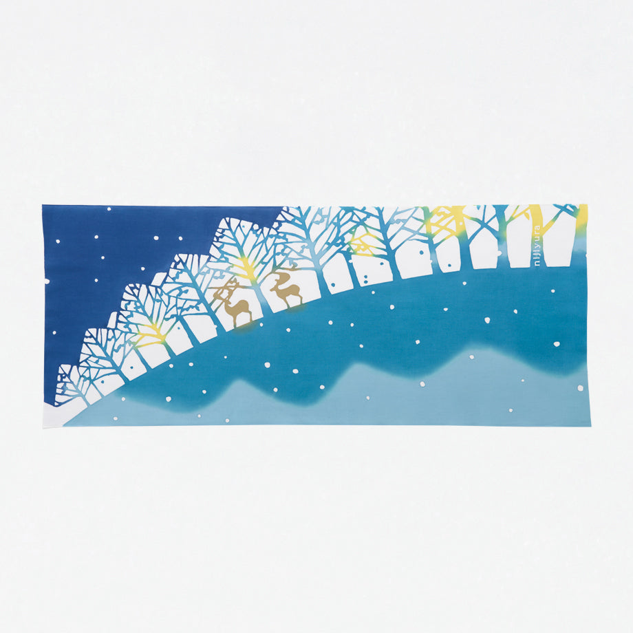 [Kokka Lifestyle] Nijiyura Cotton Tenugui - Winter Street