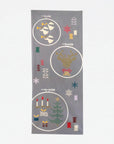 [Kokka Lifestyle] Nijiyura Cotton Tenugui - Winter Embroidery