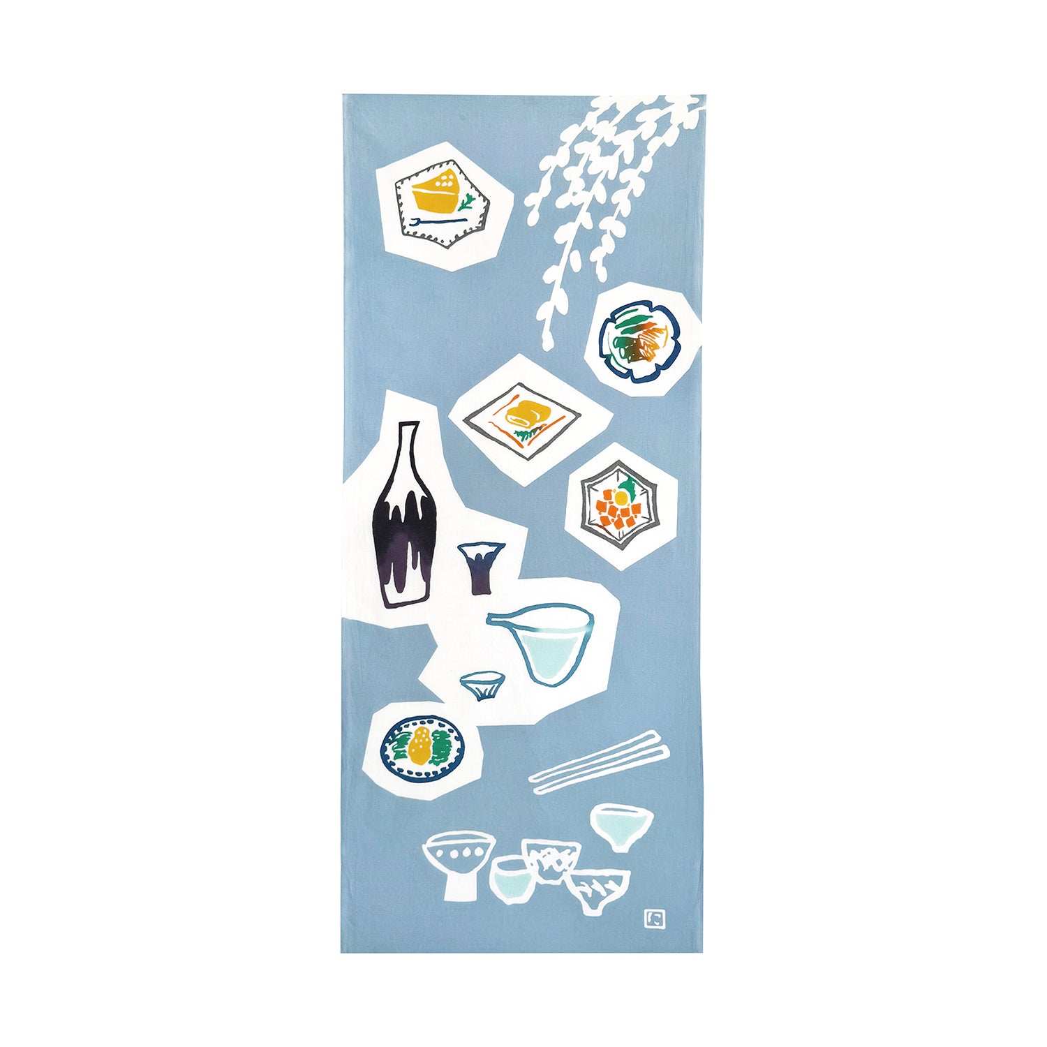 [Kokka Lifestyle] Nijiyura Cotton Tenugui - Sake