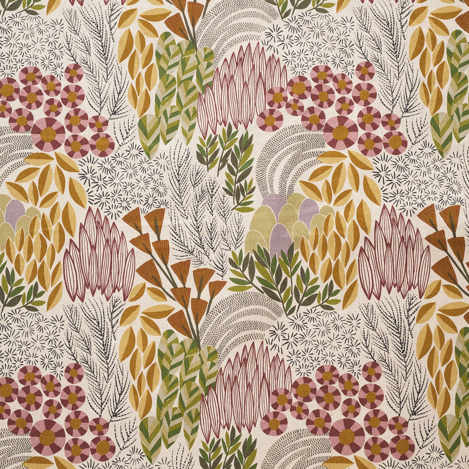[Fabric Sample] Bloom by Bookhou - Garden Cotton Linen Canvas TEKX-1400-1
