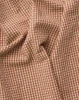 Yarn Dyed Gingham Seersucker Organic Cotton Fabric - Red TS-2039-1