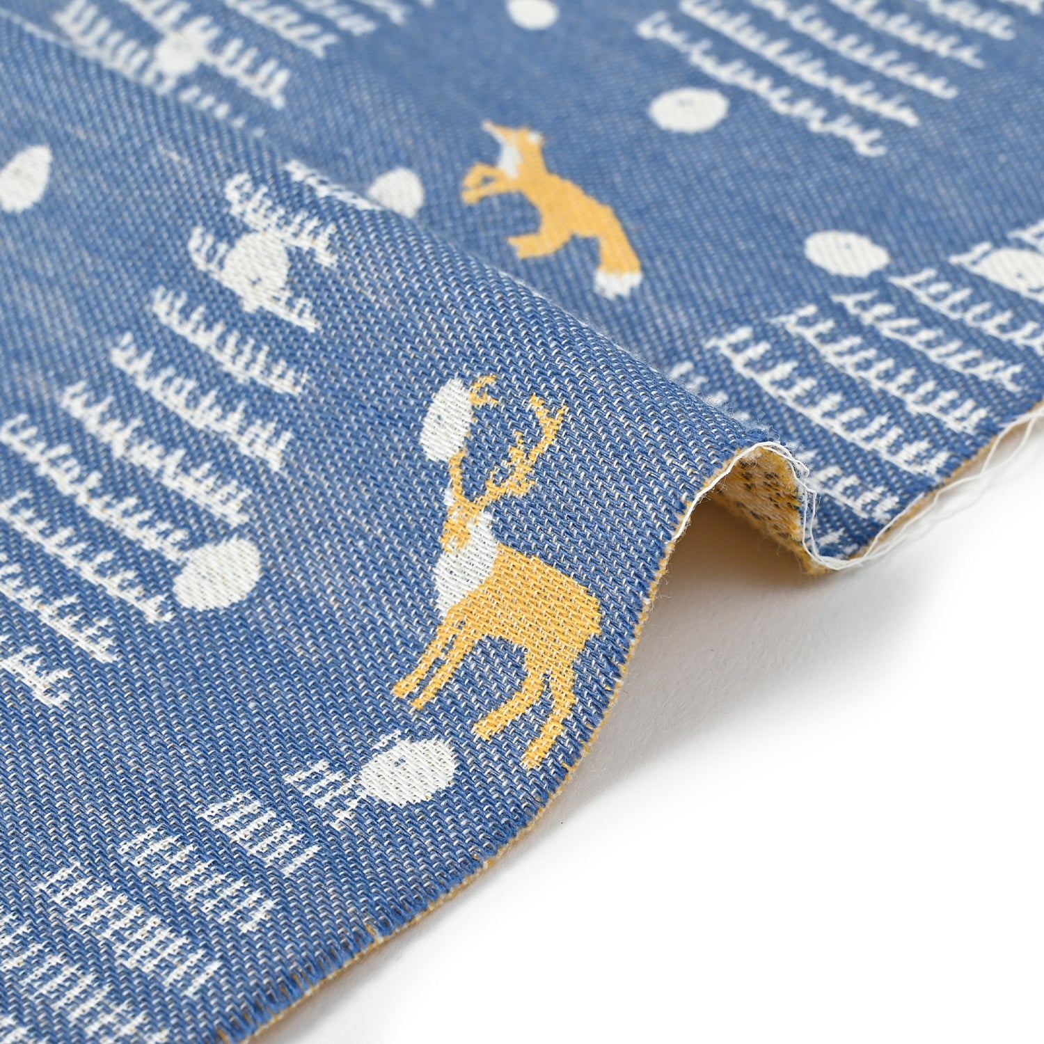 Clocomi Fir Tree ＆ Reindeer Jacquard Fabric TS-2048-1