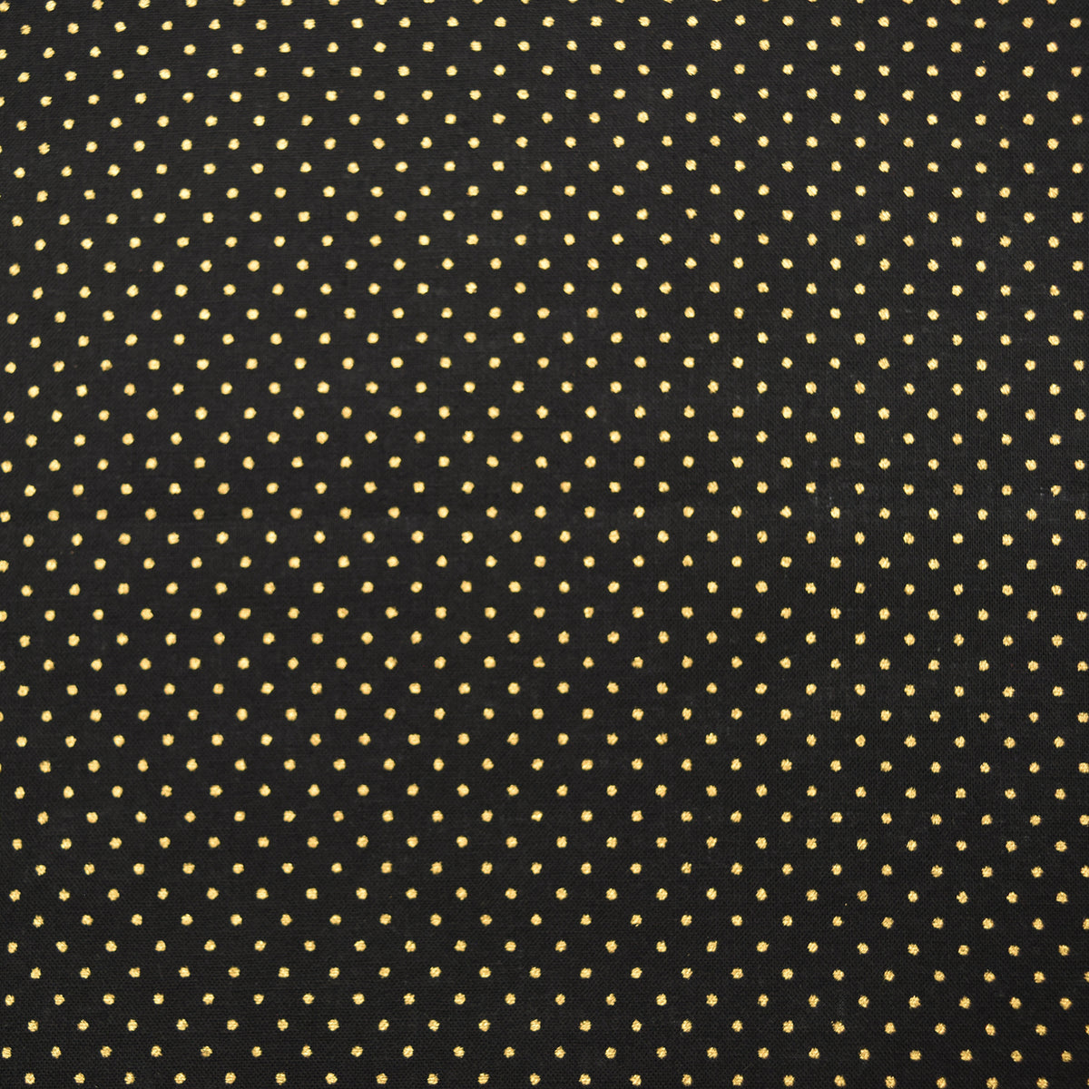 Glittery Dot Cotton Shirting - Black