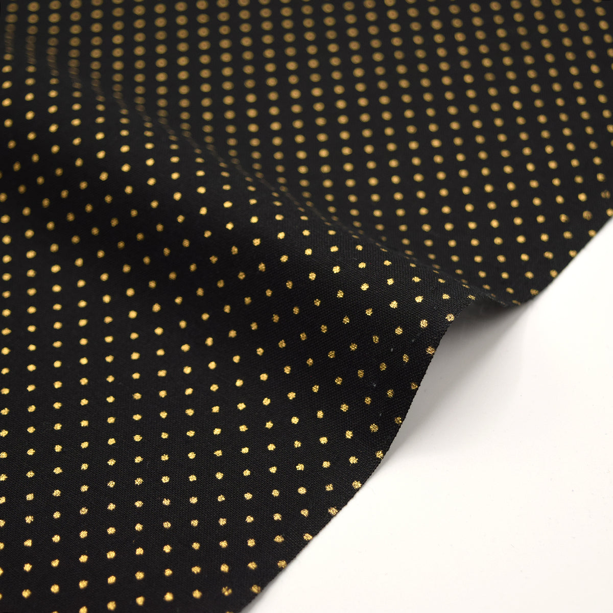 [Fabric Sample] Glittery Dot Cotton Shirting