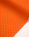 Glittery Dot Cotton Shirting - Orange