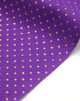 Glittery Dot Cotton Shirting - Purple