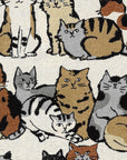 Art Cat Cotton Linen Lightweight Canvas - White YGA-86020-1