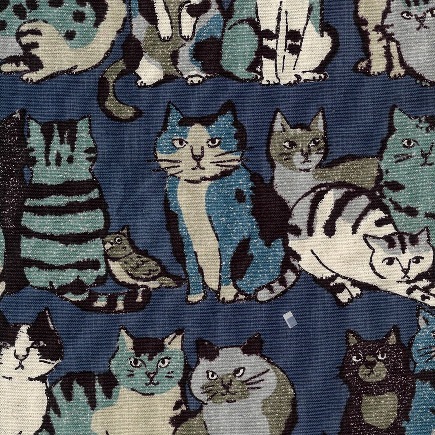 [Fabric Sample] Art Cat Cotton Linen Lightweight Canvas YGA-86020-1